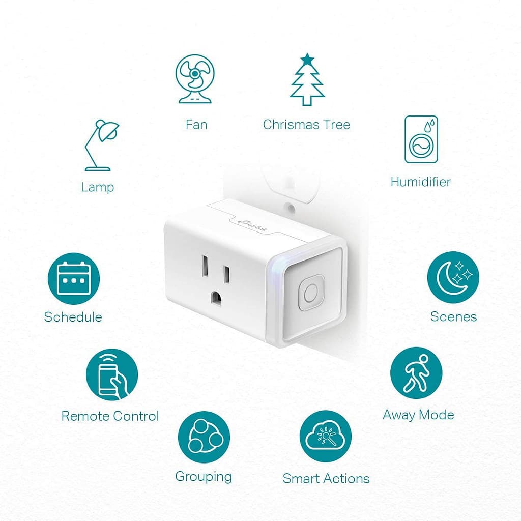 61eJkc0LunL. SL1200 Kasa Smart Plug HS103P2 Smart Home Wi Fi Outlet Works with Alexa Echo Google Home IFTTT No Hub Required Remote Control15 AmpUL Certified Pack of 2 White