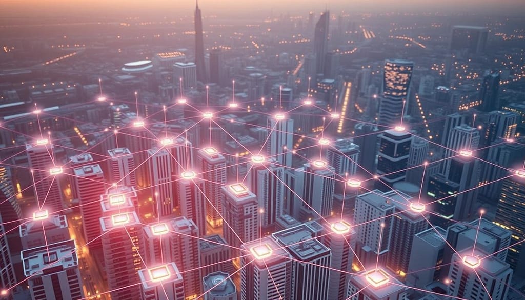 A futuristic 5G connectivity network, with smart devices seamlessly connected in a sleek, minimalist urban landscape. Detailed aerial view showcasing a grid of high-rise buildings, each emitting a soft, pulsing glow. In the foreground, an array of state-of-the-art smartphones, tablets, and smart home devices hover mid-air, linked by delicate wireframe 5G signals. Subtle rays of warm, directional lighting accentuate the crisp, high-tech feel. The background features a panoramic skyline, hinting at the transformative power of 5G to redefine everyday living in the smart home of tomorrow. A futuristic 5G connectivity network, with smart devices seamlessly connected in a sleek, minimalist urban landscape. Detailed aerial view showcasing a grid of high-rise buildings, each emitting a soft, pulsing glow. In the foreground, an array of state-of-the-art smartphones, tablets, and smart home devices hover mid-air, linked by delicate wireframe 5G signals. Subtle rays of warm, directional lighting accentuate the crisp, high-tech feel. The background features a panoramic skyline, hinting at the transformative power of 5G to redefine everyday living in the smart home of tomorrow.