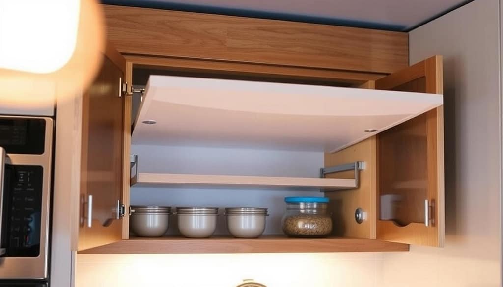 Pull Down Upper Cabinet Organizer