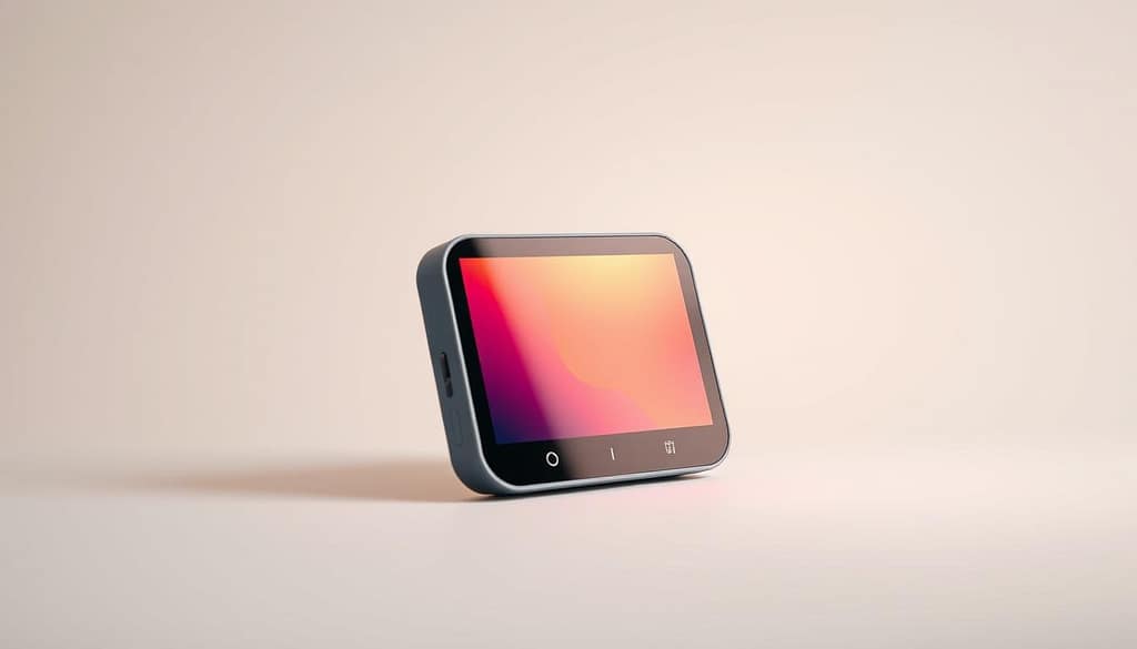 compact voice assistant display features compact voice assistant display features